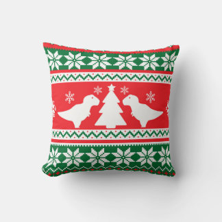 Coussin Cute Nordic Fair Isle T-Rex Dinosaures Sweat