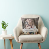 Coussin Cute Nouveau-né Photo Naissance Statistiques (Chaise)