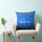 Coussin Cute Ombre Midnight Blue Starry Little Dreamer (Chaise)