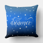 Coussin Cute Ombre Midnight Blue Starry Little Dreamer (Verso)
