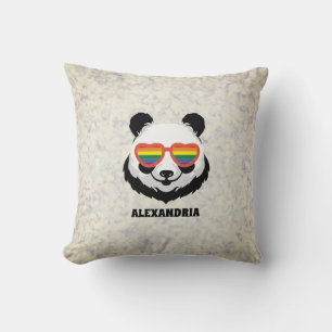 Coussin Cute Ours Panda Arc en ciel LGBTQ