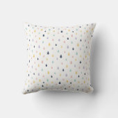 Coussin Cute Pastel Raindrops Motif Jeu d'oreiller (Verso)