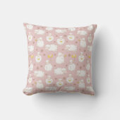 Coussin Cute Pastel Sheep Motif Lamb bébé (Recto)