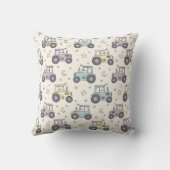 Coussin Cute Pastel Sleepy Tractor (Verso)