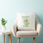 Coussin Cute Personalized Dinosaur Name Pillow (Chaise)