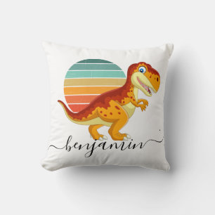 Coussin Cute Personnalisé baby shower de dinosaure personn