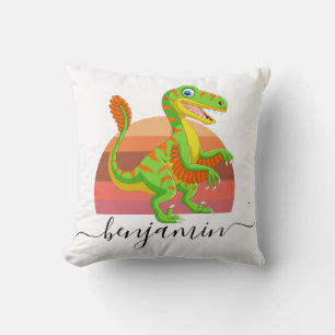 Coussin Cute Personnalisé baby shower de dinosaure personn