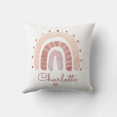 Coussin Cute personnalisée Boho aquarelle Rainbow Nursery (Verso)