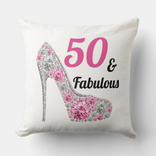 Coussin Cute Pink 50 et Fabuleux anniversaire