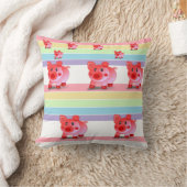 Coussin Cute Pink Pig Decorative Throw Pillow (Couverture)