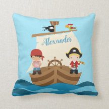 Cute Pirate Boys & A Big Ship Nom personnalisé