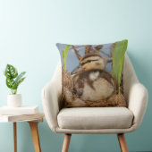 Coussin Cute Precocious Mallard Duckling Baby Bird (Chaise)