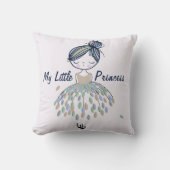 Coussin Cute Princess Ballerina Dancing Nursery Girl (Recto)