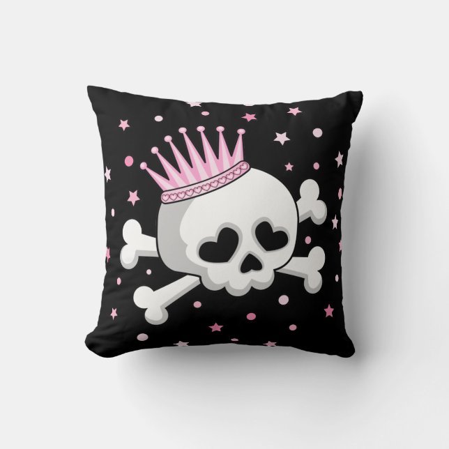 Coussin Cute Princess Skull (Recto)