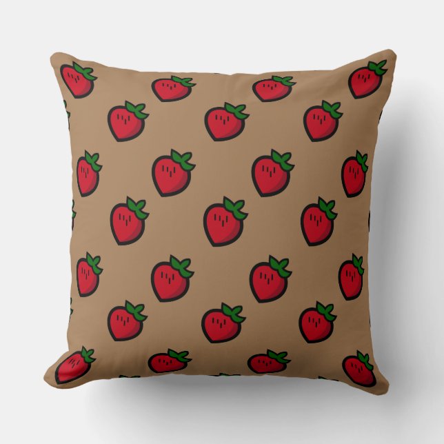 Coussin Cute Red Cartoon (Recto)