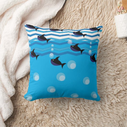 Coussin Cute Requins Océan (Couverture)