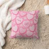 Coussin Cute Rose Hearts Girl Room (Couverture)