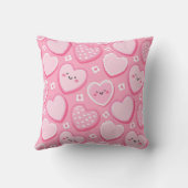 Coussin Cute Rose Hearts Girl Room (Verso)