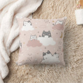 Coussin Cute rose Kitten Motif (Couverture)