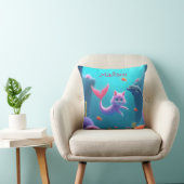 Coussin Cute rose Sirène Kitten (Chaise)