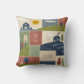 Coussin Cute Rustic Country Farmhouse Patchwork (Recto)