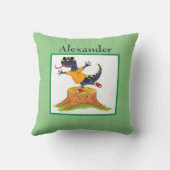 Coussin Cute Salamander Aquarelle personnalisée pour enfan (Verso)