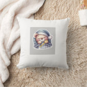Coussin Cute Sleeping Teddy Bear Pillow – Kawaii Cozy Bear (Couverture)