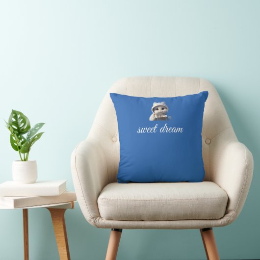 Coussin Cute Sleepy Bear Design (Chaise)