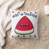 Coussin Cute Smiling Kawaii Watermelon (Couverture)