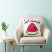 Coussin Cute Smiling Kawaii Watermelon (Chaise)