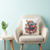 Coussin Cute Snorkeling Octopus - Ocean Explorer (Chaise)