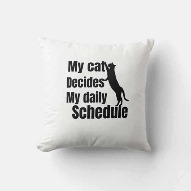 Coussin Cute Standing cat design (Recto)