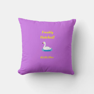 Coussin Cute Swan thème Baby shower fille