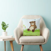 Coussin Cute Teddy Bear nom personnalisé lancer des oreill (Chaise)