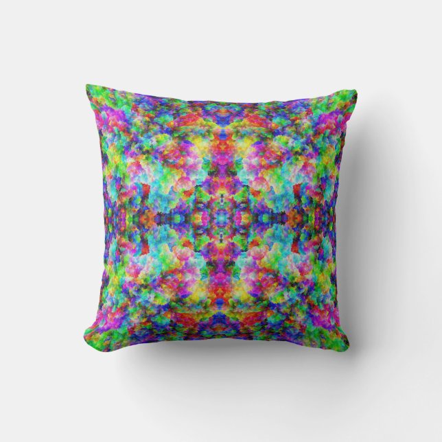 Coussin Cute texture de poitrine colorée abstraite (Recto)