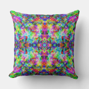 Coussin Cute texture de poitrine colorée abstraite