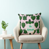 Coussin Cute Turtle Leaves Seamless Pattern, Tropical  (Chaise)