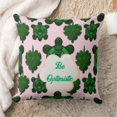 Coussin Cute Turtle Leaves Seamless Pattern, Tropical  (Couverture)