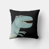 Coussin Cute Tyrannosaurus Rex Dinosaur Personnalisé (Verso)