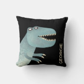 Coussin Cute Tyrannosaurus Rex Dinosaur Personnalisé (Recto)