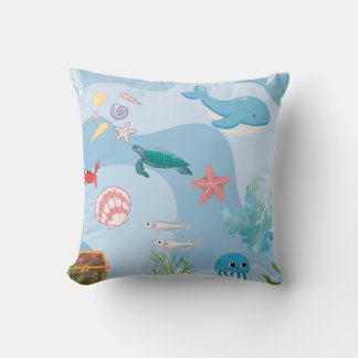 Coussin Cute Under the Sea Friends-under-water thème