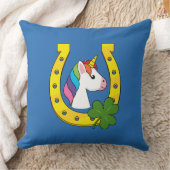 Coussin Cute Unicorn le jour de la Saint Patrick (Couverture)