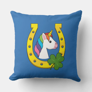 Coussin Cute Unicorn le jour de la Saint Patrick
