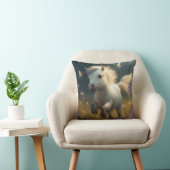 Coussin Cute Unicornes florale volant petit poney Throw Pi (Chaise)