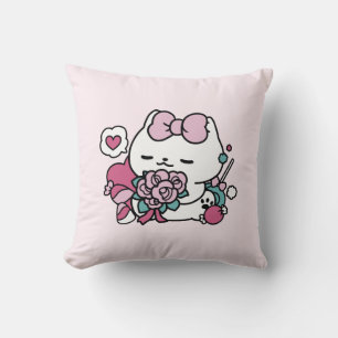 Coussin Cute Valentine's Cat Design - Feline the Love
