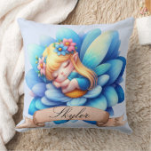 Coussin Cute Whimsical Floral Doux Rêves Dormir Fée (Couverture)