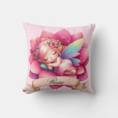 Coussin Cute Whimsical Floral Doux Rêves Dormir Fée (Recto)
