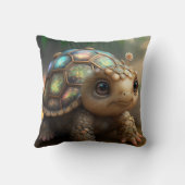 Coussin Cute Whimsical Glittery Turtle Nursery (Verso)