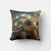 Coussin Cute Whimsical Glittery Turtle Nursery (Recto)