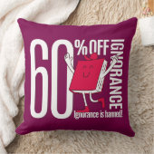 Coussin Cute Whimsical Red Book Character (Couverture)